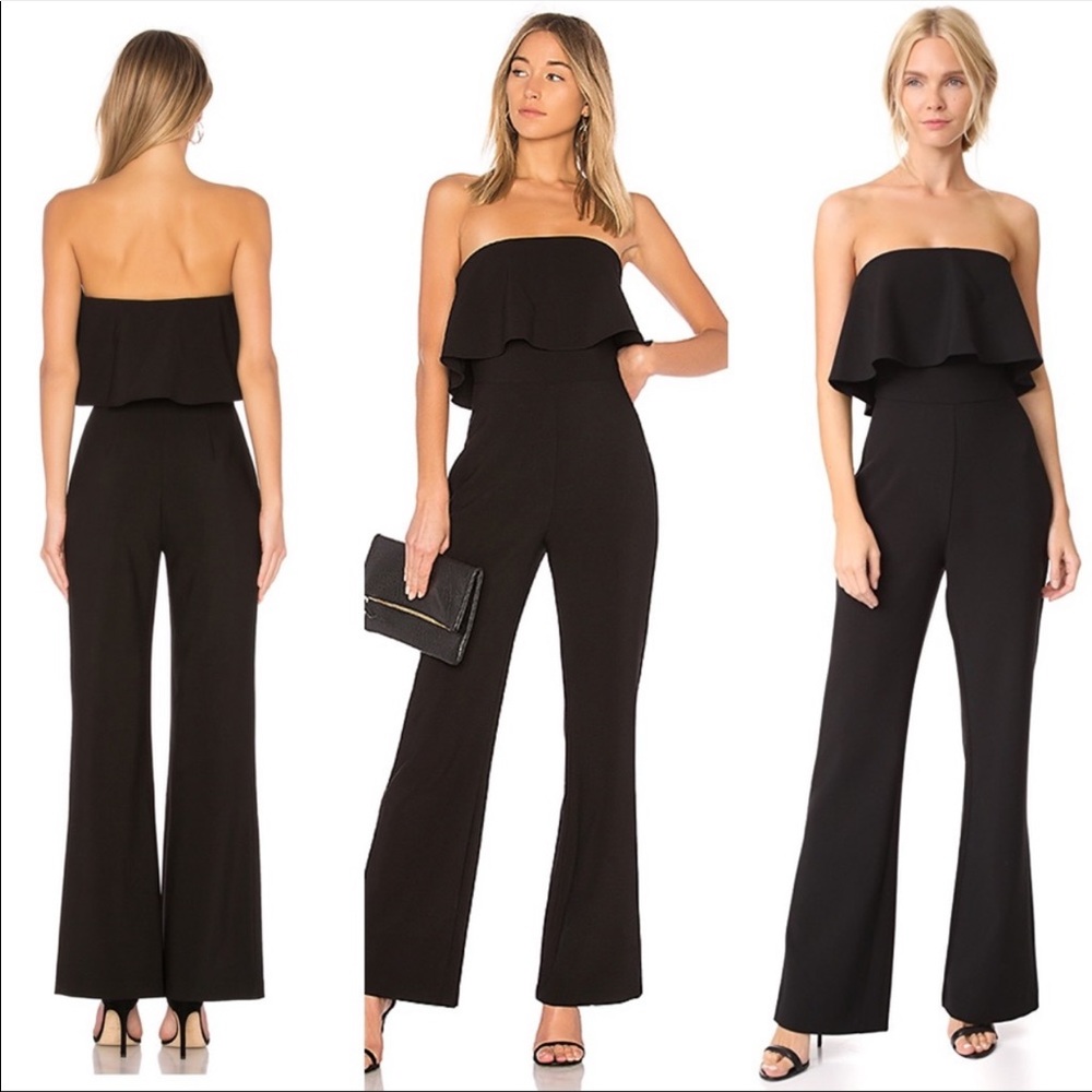 Likely black jumpsuit